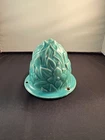 VTG McCoy Hanging Planter Green Tri-Chain RARE Art Pottery Mid-Century Vase Old