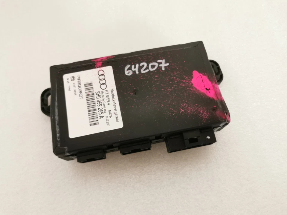 Audi A4 B6 8H Cabrio Steuergerät Verdecksteuergerät Dach Modul 8H0959255A - Image 2 of 4