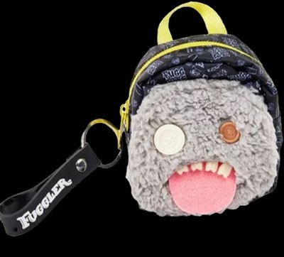 Fuggler Mini Backpack Keyring with Bonus Mini Stationery, Grey