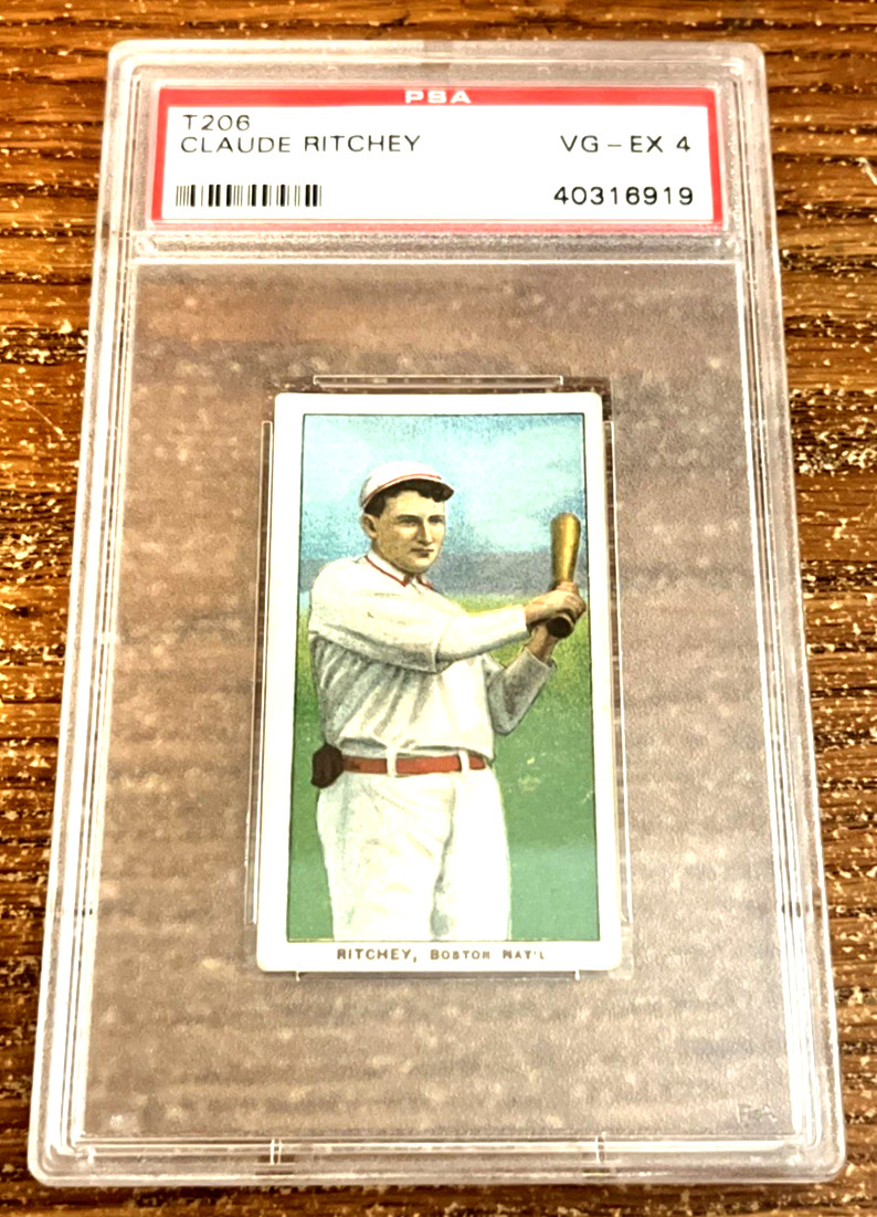 1909-11 T206 Old Mill CLAUDE RITCHEY PSA 4 VG-EX