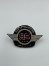 Vintage Harley-Davidson 95th Anniversary Pin Wings Made in USA Enamel 1998
