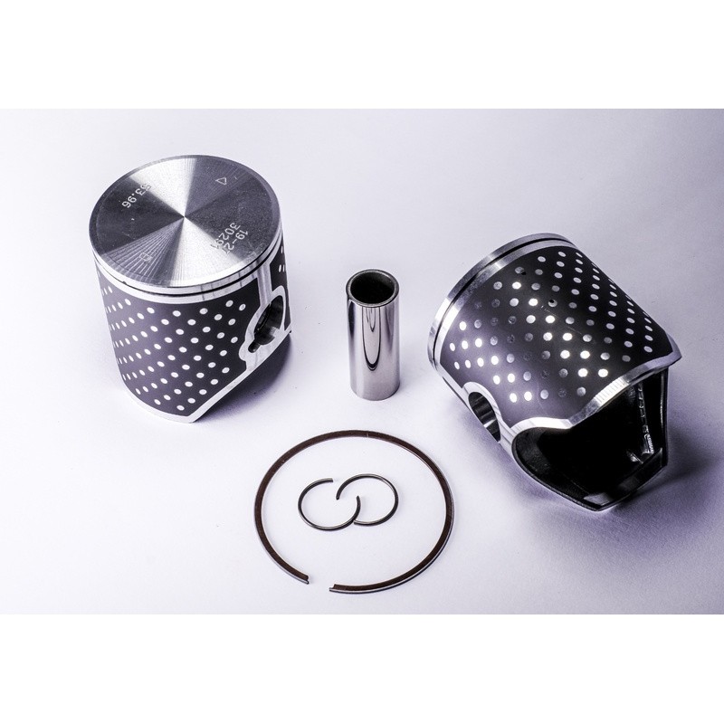 Piston coulé VERTEX Race Evolution coulé haute performance pour moteur 2 temps