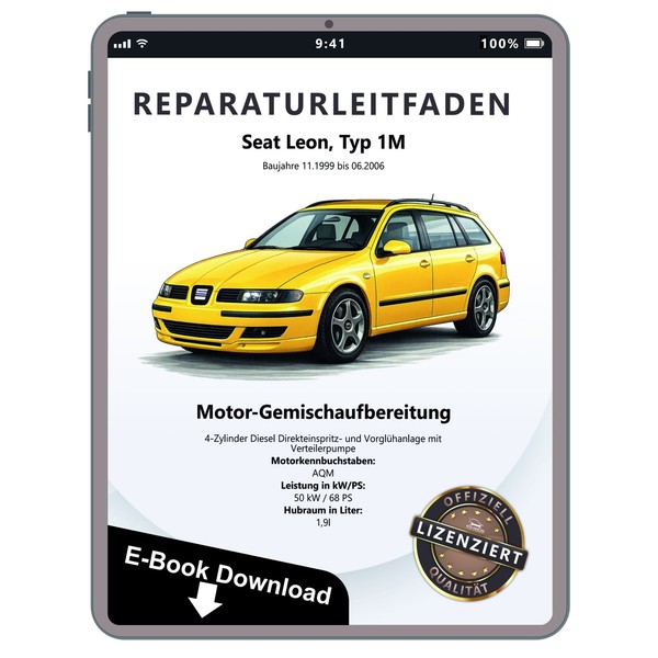 Seat Leon 1M (99-06) Diesel Einspritz VorglüHanlage 68 PS Reparaturanleitung PDF-image
