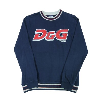 Dolce & Gabbana D&G Junior Embroidered Crewneck Sweatshirt 25x18.5 Boy's L/XL