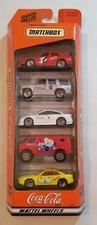 Coca Cola Matchbox 1998 5 Pack Gift Set Mattel Wheels #35999 vintage
