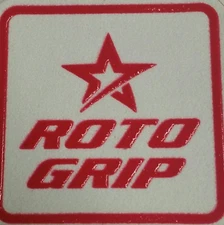 New Roto Grip Shirt Patch  (Red Letters with White Background)