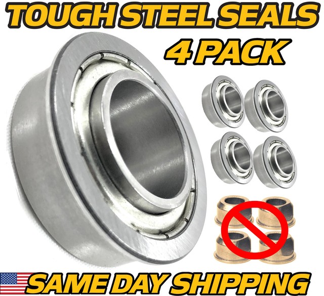 (4 Pack) Wheel Bushing to Bearing Conversion Fits Craftsman DYT4000 EZ3