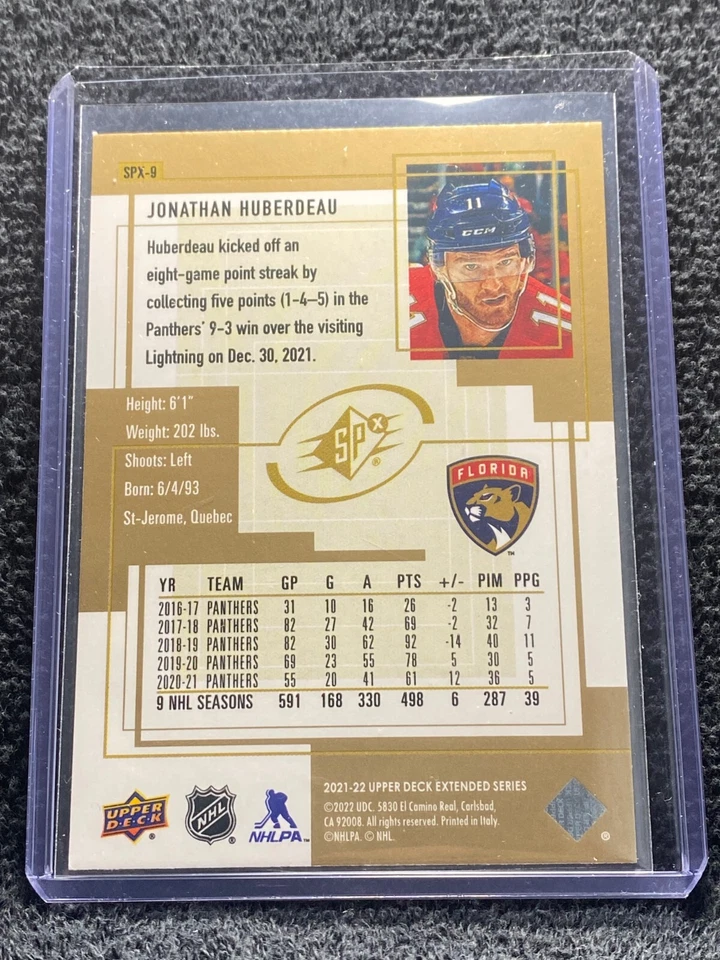 2021-22 Upper Deck Extended Series - #SPX-9 Jonathan Huberdeau - Image 2 of 2