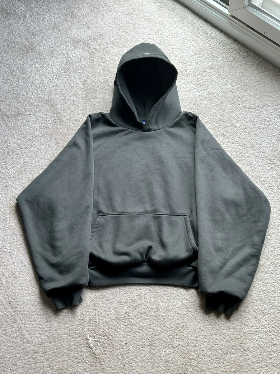 Yeezy Gap Engineered by Balenciaga Shrunken Logo Hoodie - Black - Size  Medium