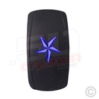 Illuminated On/Off Rocker LED Switch w/Laser Etched Design 