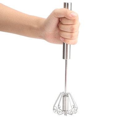 Edelstahl Küche Halbautomatische Rotation Handheld Egg Blender Mixer