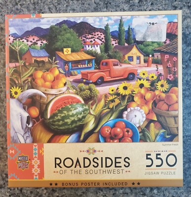 MasterPieces Roadsides of the Southwest SUMMER FRESH 550 pc puzzle COMPLETE