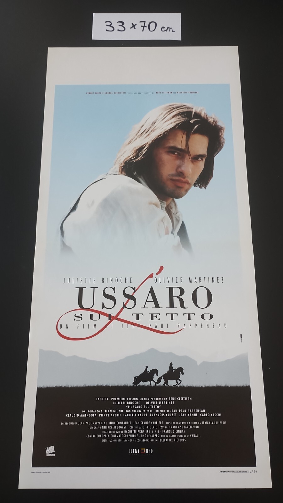 Locandina originale film L'ussaro sul tetto (1995) - Regia di Jean-Paul Rappeneau