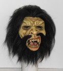 LOOK! Custom Deluxe Realistic Hair CAVEMAN MASK Collector Halloween Costume Prop — photo 1