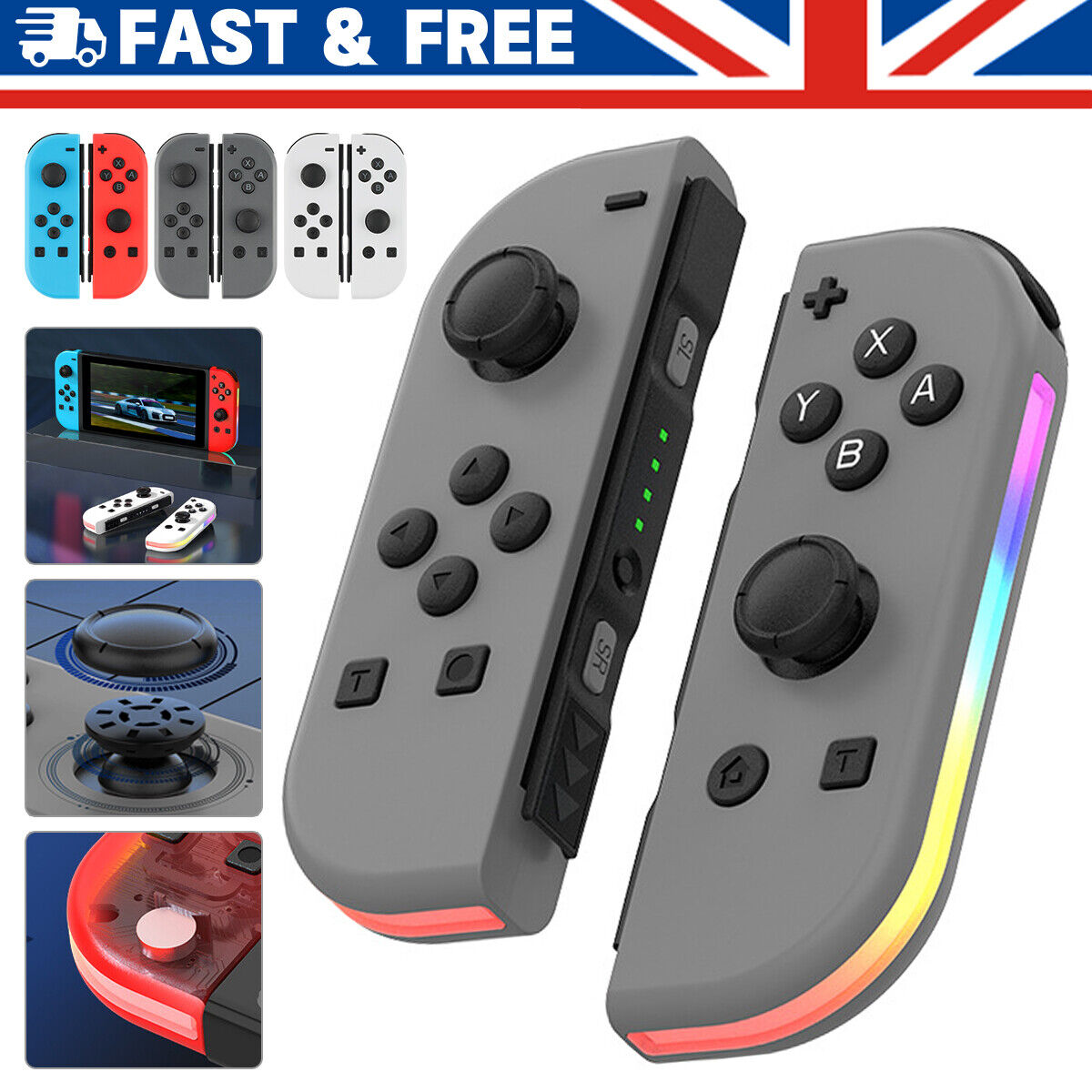 For Nintendo Switch Joy Con Controller Left & Right Wireless Pair Gamepad Joypad