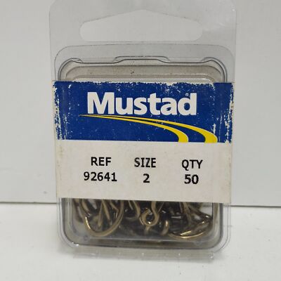 Mustad Beak Hooks 92641 Baitholder Size 2 50 Pack