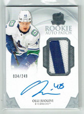 20-21 UD Upper Deck The Cup  Olli Juolevi  /249  Rookie  Patch  Auto