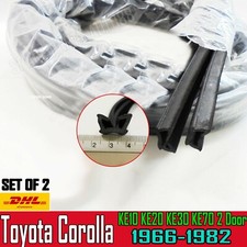 For Toyota Corolla Ke 10 20 30 Ke70 Coupe Window Door Glass Run Channel Felt X2 For Toyota Corolla Ke 10 20 30 Ke70 Coupe Window Door Glass Run Channel Felt X2