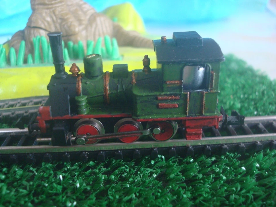 Locomotora  Vapor Tenderlok T3 Minitrix  ,  Función OK !.  Spur N - Imagen 2 de 4