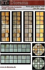 Factory Glass Windows Wide Factory Glass Windows Wide 1:35 Plastic Kit