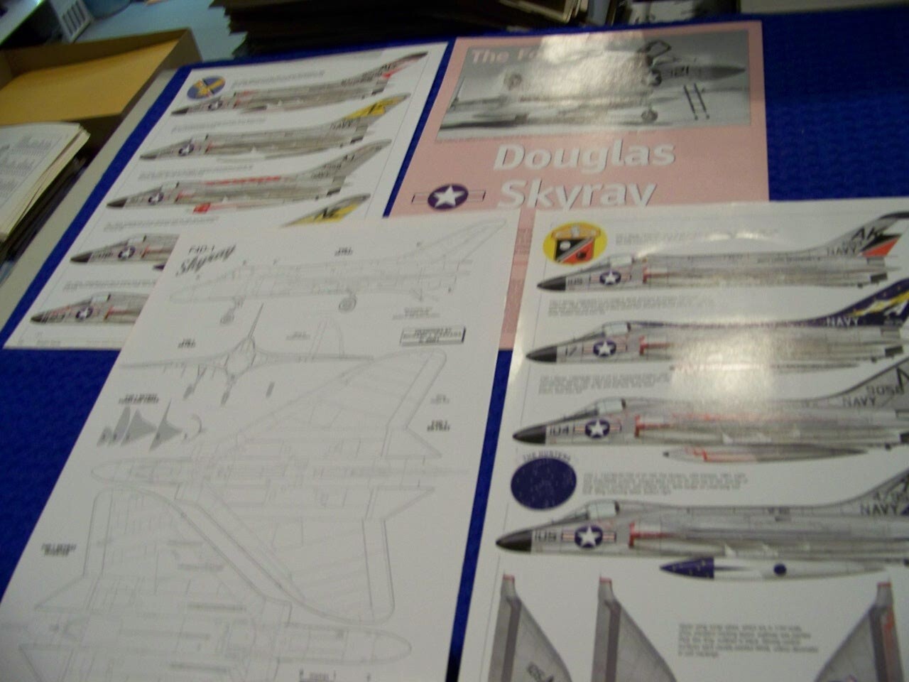 DOUGLAS F4D SKYRAY "DOUGLAS SKYRAY" 1/72 SCALE 4-VIEWS/14 COLOR ...