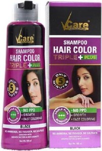 Vcare Hair Color Triple Plus Shampoo Hair Color 180 Ml 6 08 Oz