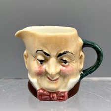Artone Two Face Toby Jug Miniature Character Mr Micawber Dickens Vintage VGC