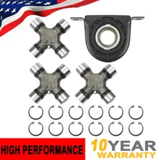 For 99-2010 Ford F250 F350 Super duty Rear Driveshaft Carrier Bearing & U Joints