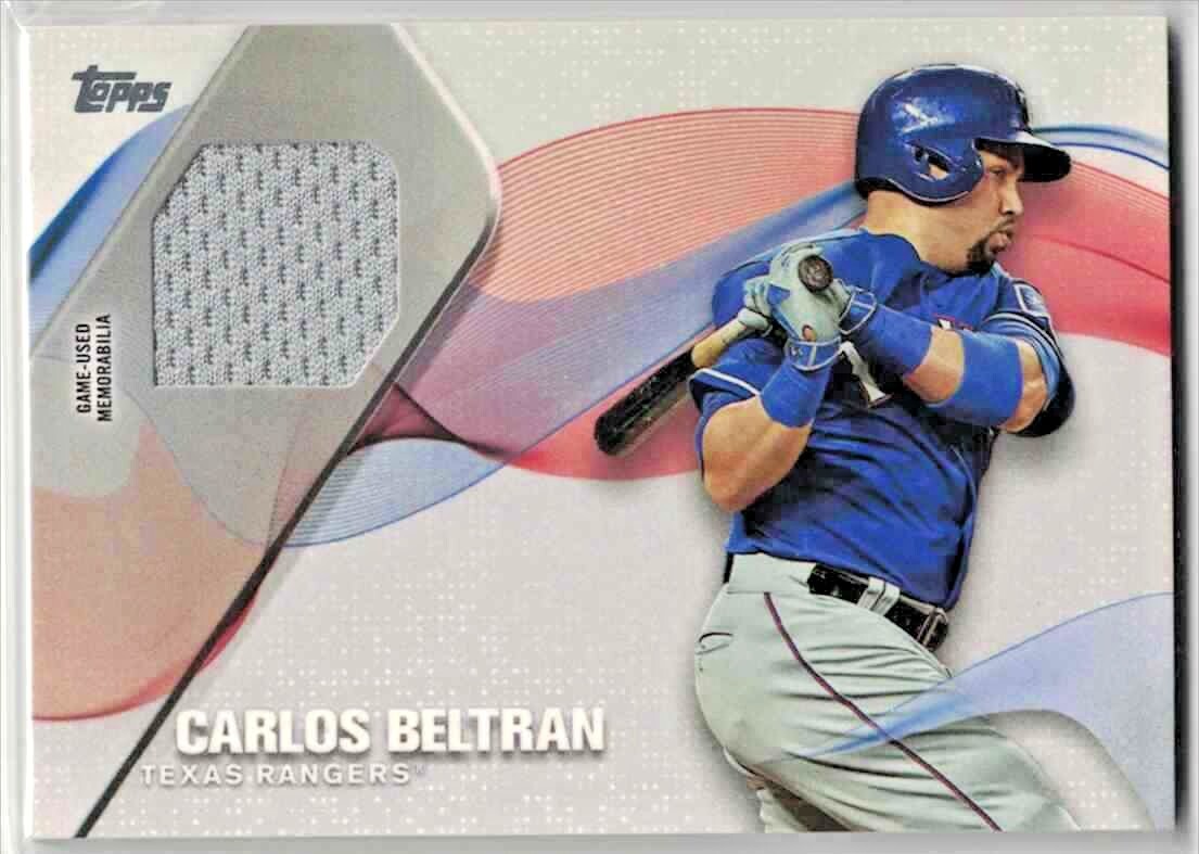 2017 TOPPS MAJOR LEAGUE MATERIALS CARLOS BELTRAN GU JERSEY CARD