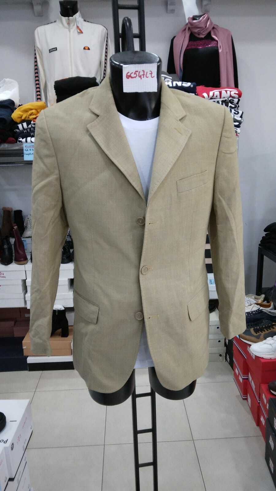 D'alberto Cotton Jacket Men Beige New Size 50 GC547LZ