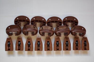 9x Kenlin Rite Trak II Drawer Guide Glide & Stop Roller w/ Screws -  Authentic