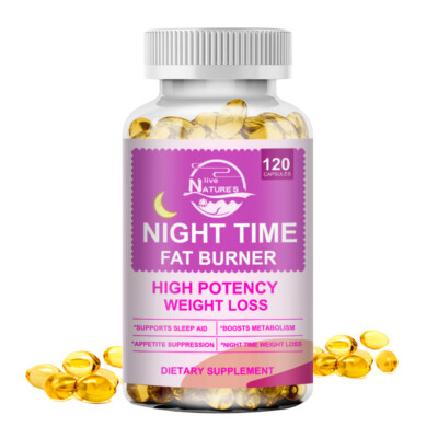 GLP-1 Weight Loss Fat Burner Diet Supplement Night Time Slimming Capsules