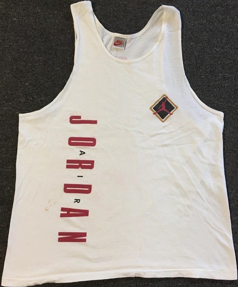 Vtg 80s Nike Michael Jordan Faded Tank Top M Air Chicago