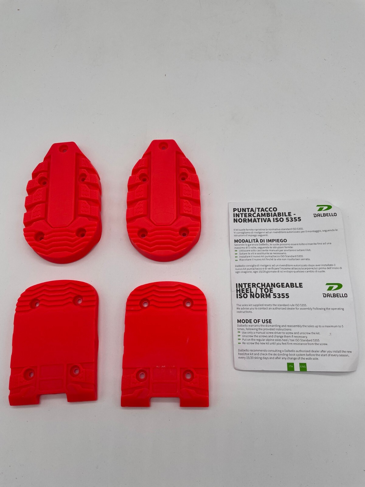 SALOMON Set suola scarpone sci Dalbello intercambiabile tacco punta norma ISO 5355