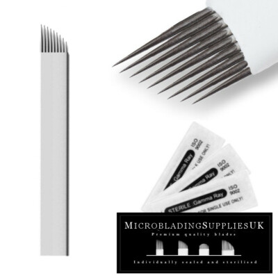 Microblading Klingen MICROBLADES Nadeln Augenbrauen Tattoo Makeup Einweg 9CF