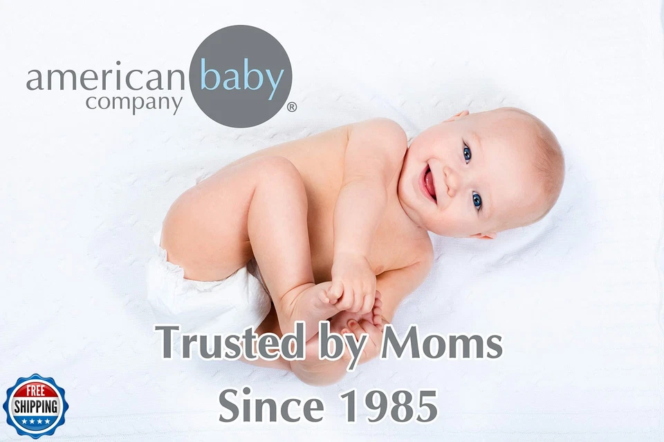 Mini sábana ajustable de chenilla suave celestial de American Baby Company 24" x 38" Foto 4 de 4