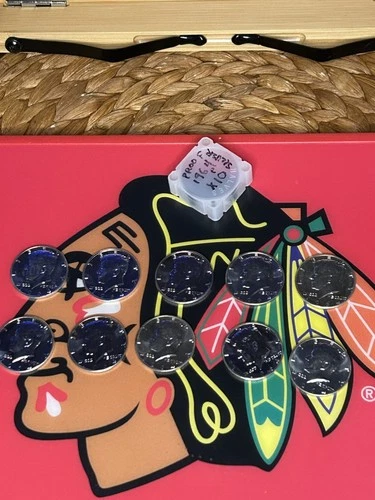 1964 Proof Kennedy Half Dollar 50c Partial Roll 10 coins $5 Face 90%