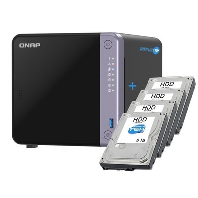 QNAP TS-432X 4-Bay NAS 10GbE 2.5GbE 24TB 6TBx4 4GB RAM PCIe Gen3x4