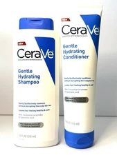 CeraVe Gentle Hydrating Shampoo(12oz) + Conditioner (9oz) 2 pack Exp:08/2026