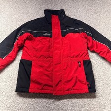 Youth Kids Columbia Sportswear Red Black Insulated Winter Jacket Size 14/16