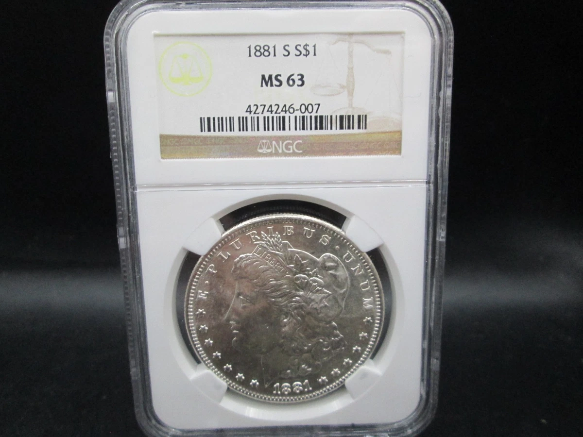 MS 63 Graded 1881 Year Morgan US Dollars (1878-1921) for sale | eBay