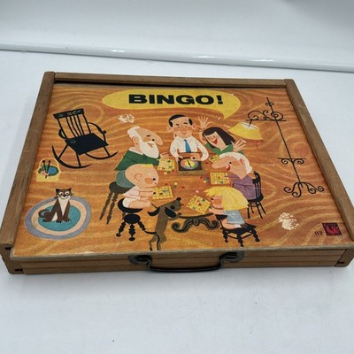 Rare Vintage Tucket Toy Corp. Bingo/Spinner Game Mid Century Family 1950s *READ*