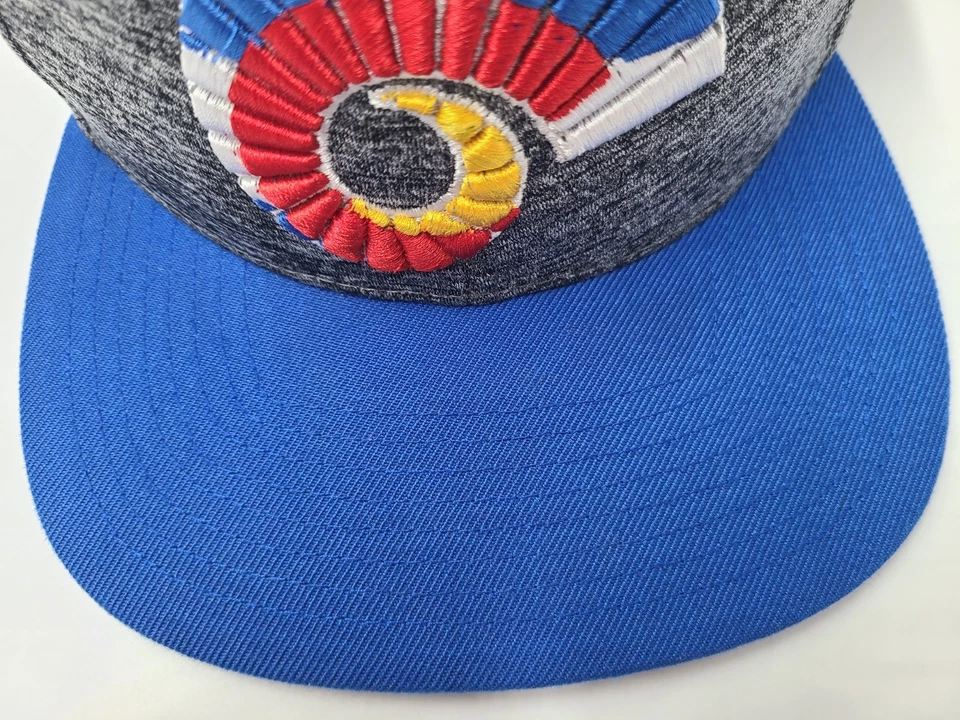 Colorado State University Rams State Flag Zephyr Snapback Hat Cap NCAA Heather - Image 3 of 4