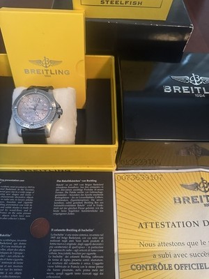 Breitling Superocean Steelfish Silver Dial Stainless Steel 44mm A17390