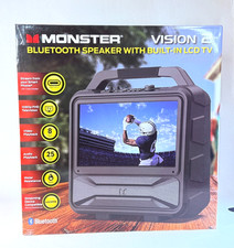 Monster Vision 2 Portable Bluetooth Speaker with Built-In LCD TV
