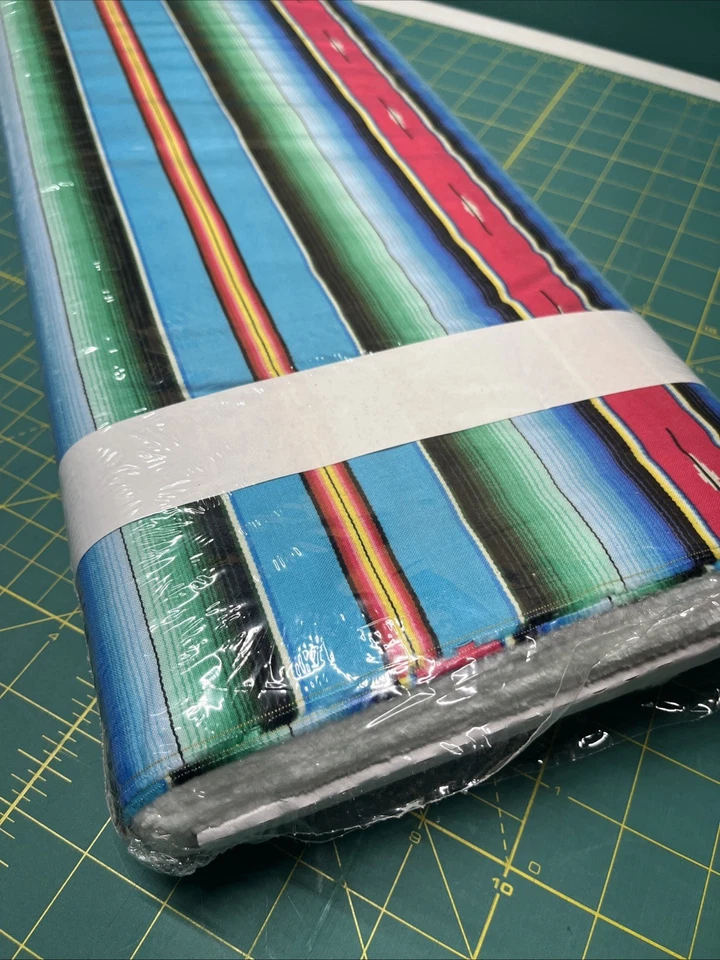 Tela Surf Serape M Fiesta Azul 15 Yardas Tela Algodón TODO PERNO envuelto   Foto 4 de 4