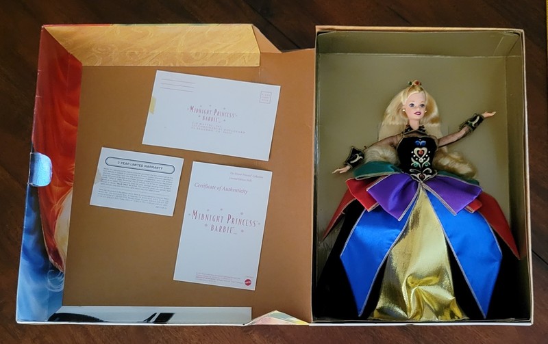VTG 1997 NOS MIDNIGHT PRINCESS BARBIE MATTEL LIMITED EDITION BLONDE
