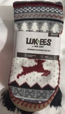 MUK LUK LUK EES WOMEN'S SLIPPER SOX Multi Color SIZE S/M 5-7 