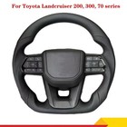 For Toyota Landcruiser 200, 300, 70 series,  & Hilux GR Steering Wheel Leather