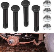 4 Pack 9/16"-18 x 3" Long Trailer Leaf Spring Shackle Bolts w/Lock Nuts, fit for